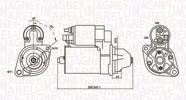 Стартер MAGNETI MARELLI 063721412010