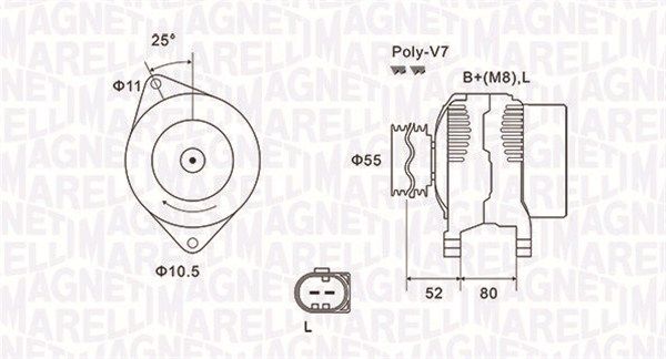 Генератор MAGNETI MARELLI 063731837010