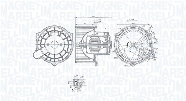Вентилятор салона MAGNETI MARELLI 069412367010
