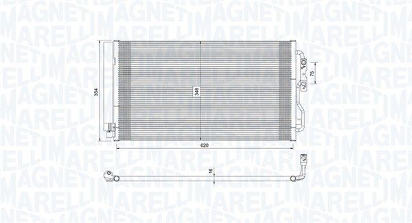 Конденсатор, кондиционер MAGNETI MARELLI 350203751000