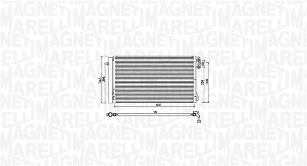 Конденсатор, кондиционер MAGNETI MARELLI 350203752000