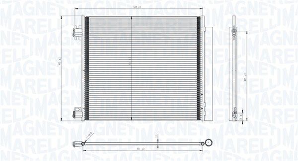 Конденсатор, кондиционер MAGNETI MARELLI 350203832000