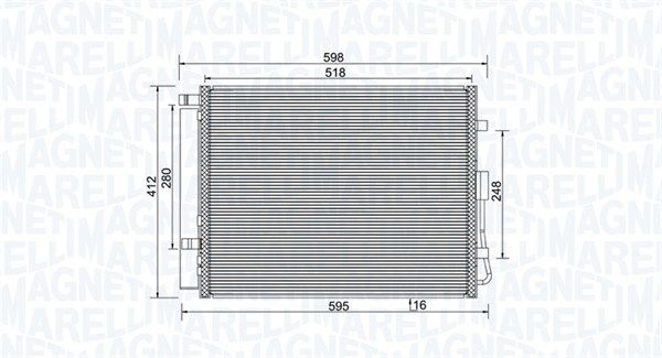 Конденсатор, кондиционер MAGNETI MARELLI 350203984000