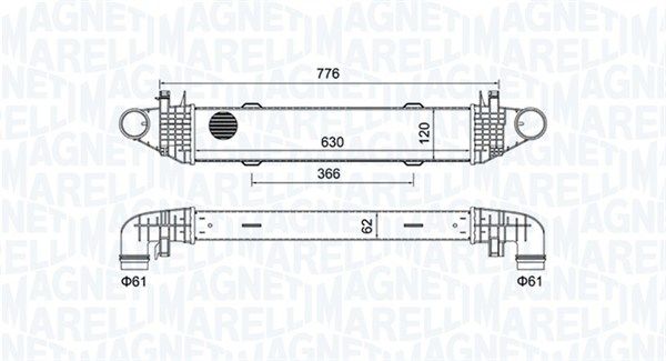 Интеркулер MAGNETI MARELLI 351319205040