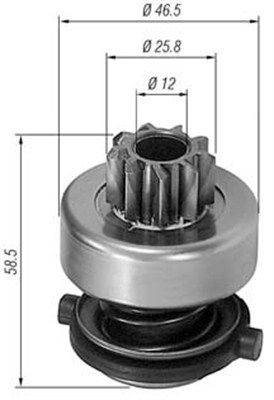 Ведущая шестерня, стартер MAGNETI MARELLI 940113020138