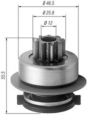 Ведущая шестерня, стартер MAGNETI MARELLI 940113020256