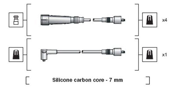 Комплект проводов зажигания MAGNETI MARELLI 941318111111