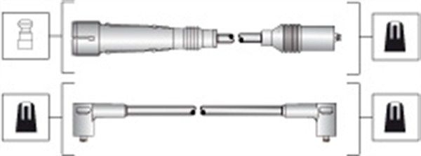 Комплект проводов зажигания MAGNETI MARELLI 941318111283