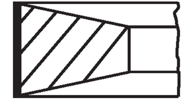 Комплект поршневых колец MAHLE 00337N0
