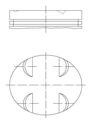 Поршень MAHLE 0052400