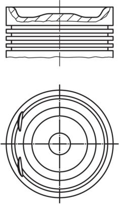 Поршень MAHLE 0122000
