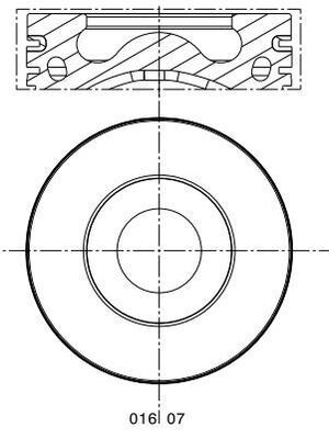Поршень MAHLE 0160700