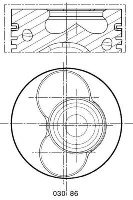 Поршень MAHLE 0308602