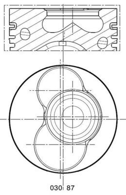 Поршень MAHLE 0308702