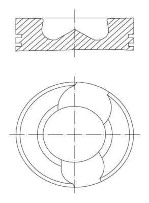 Поршень MAHLE 0309800