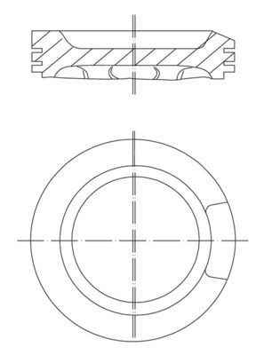 Поршень MAHLE 0330402