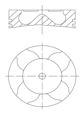 Поршень MAHLE 0334212