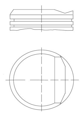 Поршень MAHLE 0348100
