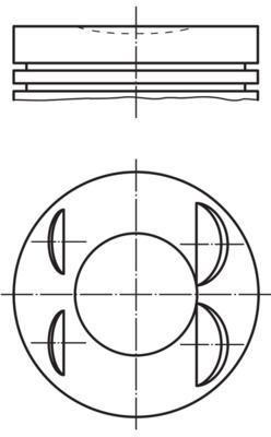 Поршень MAHLE 0396501
