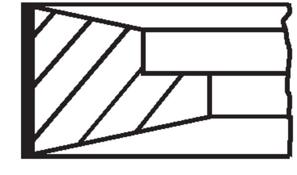 Комплект поршневых колец MAHLE 099RS001270N0
