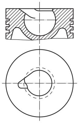 Поршень MAHLE 2282800