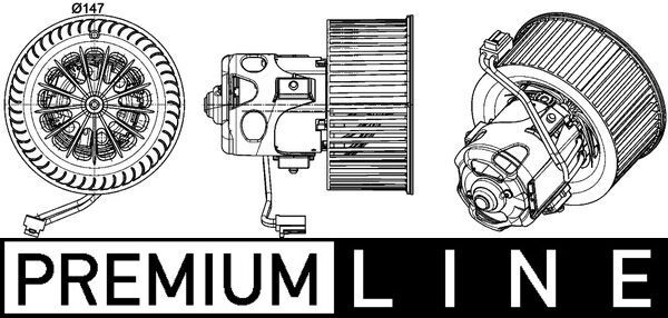 Вентилятор салона MAHLE AB151000P