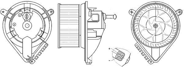 Вентилятор салона MAHLE AB271000S