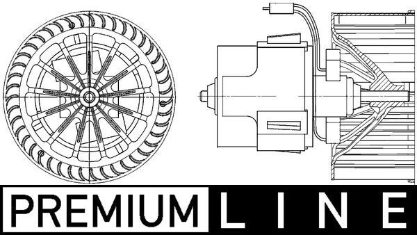 Вентилятор салона MAHLE AB30000P