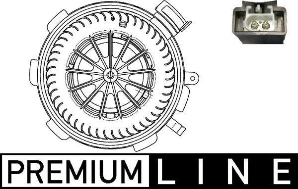 Вентилятор салона MAHLE AB89000P