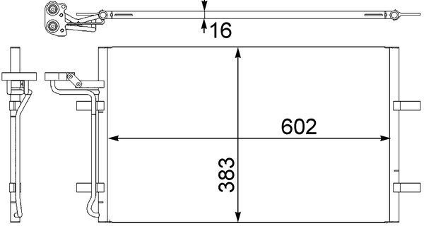 Конденсатор, кондиционер MAHLE AC410001S