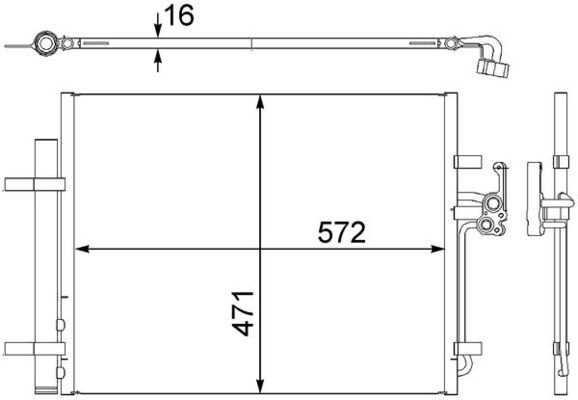 Конденсатор, кондиционер MAHLE AC441000S