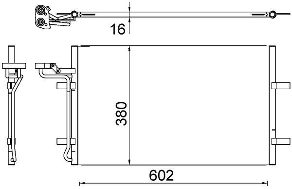 Конденсатор, кондиционер MAHLE AC725000S