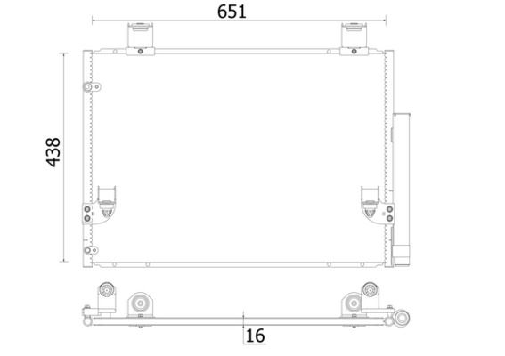 Конденсатор, кондиционер MAHLE AC929000S