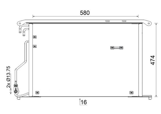Конденсатор, кондиционер MAHLE AC947000S
