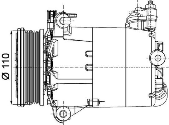 Компрессор, кондиционер MAHLE ACP1357000P