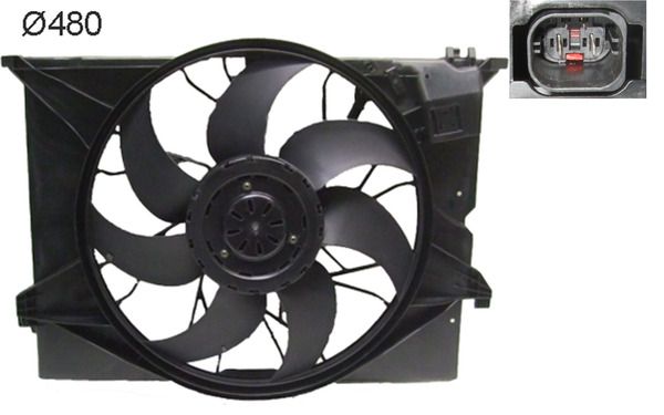 Вентилятор, охлаждение двигателя MAHLE CFF486000S