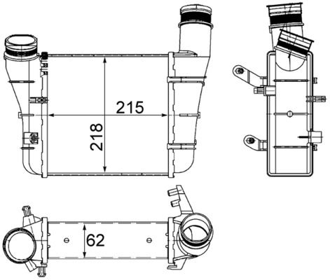 Интеркулер MAHLE CI336000S