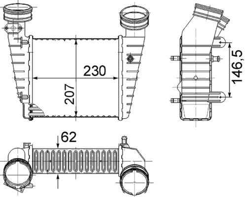 Интеркулер MAHLE CI346000S