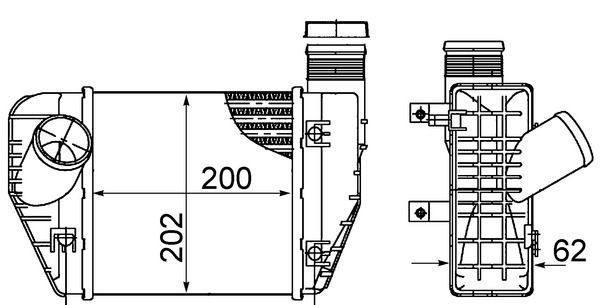 Интеркулер MAHLE CI423000S