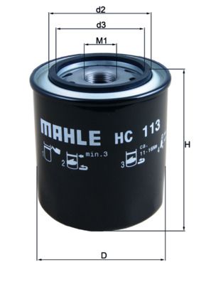 Гидрофильтр, автоматическая коробка передач MAHLE HC113