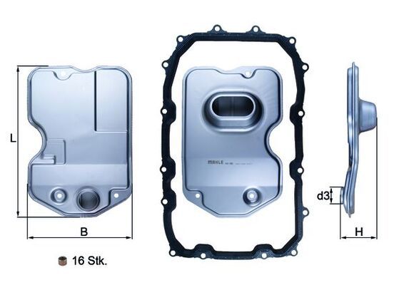 Гидрофильтр, автоматическая коробка передач MAHLE HX160KIT