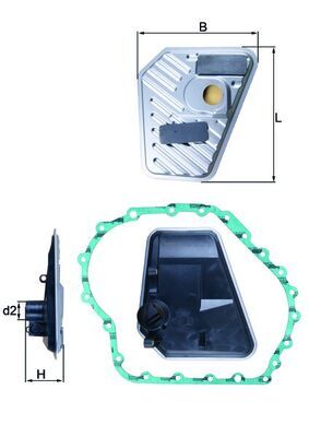 Гидрофильтр, автоматическая коробка передач MAHLE HX168D