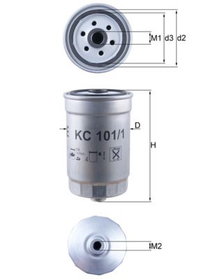 Топливный фильтр MAHLE KC1011