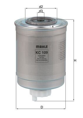 Топливный фильтр MAHLE KC109