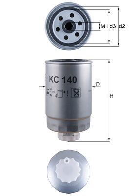 Топливный фильтр MAHLE KC140