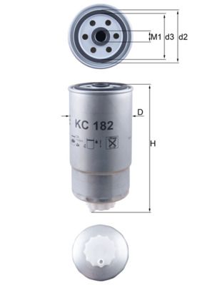 Топливный фильтр MAHLE KC182