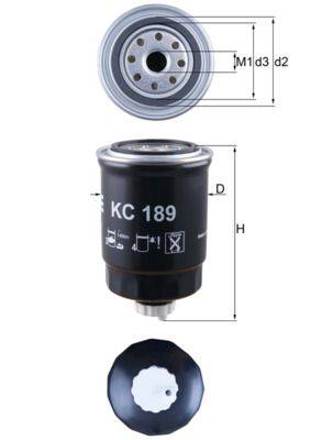 Топливный фильтр MAHLE KC189