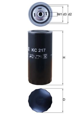 Топливный фильтр MAHLE KC217