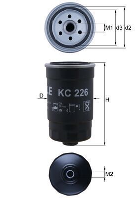 Топливный фильтр MAHLE KC226