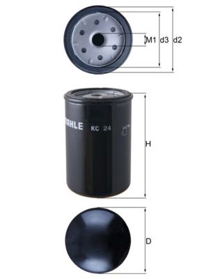 Топливный фильтр MAHLE KC24